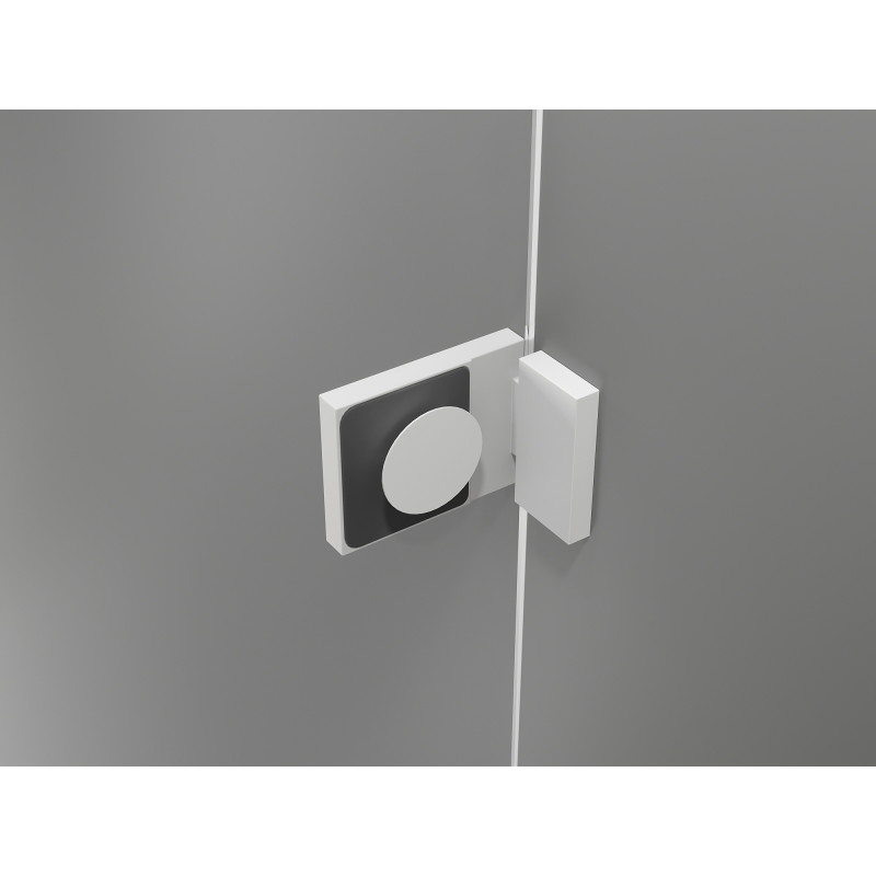 Mexen Lunar-F Falttür für Duschkabine rechts 150 cm, transparent, weiß - 836S-150-050-20-00-P