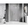 Mexen Lunar-F Falttür für Duschkabine rechts 150 cm, transparent, weiß - 836S-150-050-20-00-P