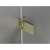 Mexen Lunar-F faltbare Duschkabinentür rechts 125 cm, transparent, gold - 836S-125-050-50-00-P