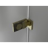 Mexen Lunar-F Falttür Duschabtrennung rechts 140 cm, transparent, gold - 836S-140-050-50-00-P