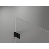 Mexen Lunar-B Duschpendeltür links 130 cm, transparent, schwarz - 832S-130-050-70-00-L