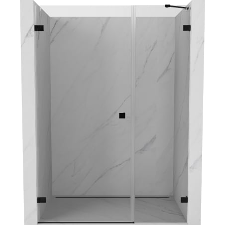 Mexen Lunar-B Duschdrehtür links 140 cm, transparent, schwarz - 832S-140-050-70-00-L