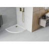 Mexen Flat Halbkreis-Duschwanne Slim 100 x 100 cm, weiß, goldener Siphon - 41101010G