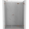 Mexen Lunar-F Falttür Duschabtrennung rechts 145 cm, transparent, gebürstetes Kupfer - 836S-145-050-65-00-P