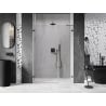 Mexen Lunar-B Duschdrehtür links 115 cm, transparent, Gunmetal - 832S-115-050-95-00-L
