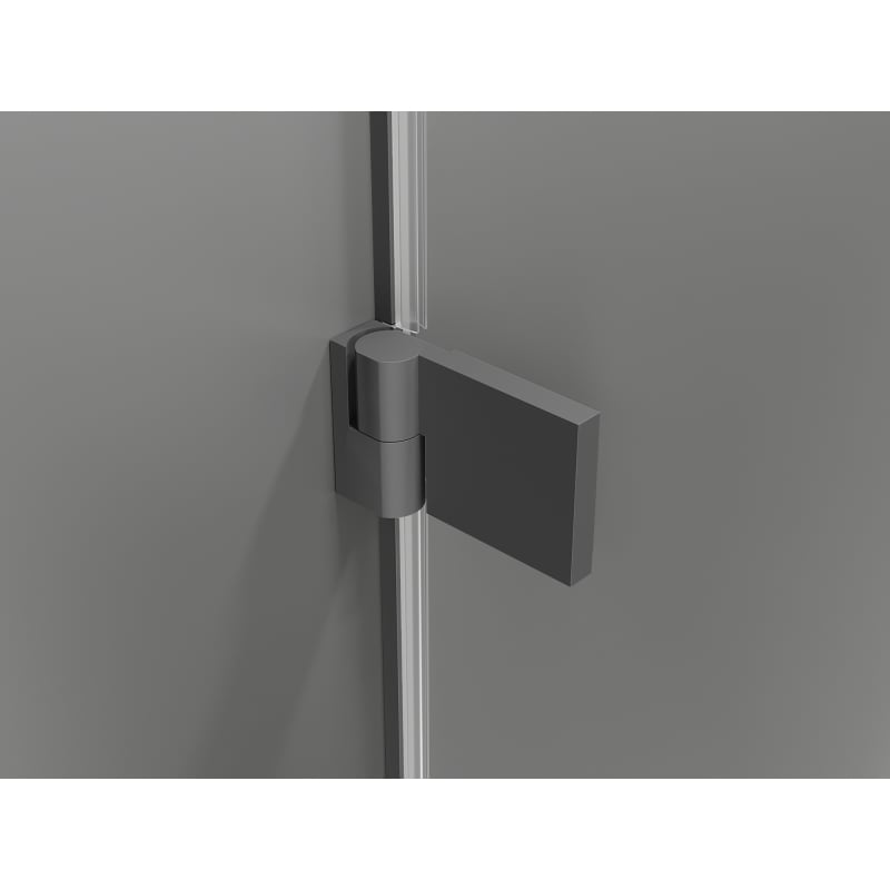 Mexen Lunar-B Duschschwingtür links 125 cm, transparent, Gun Metal - 832S-125-050-95-00-L