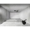 Mexen Lunar-B Duschabtrennung, links angeschlagen, Schwingtür, 135 cm, transparent, Gun Metal - 832S-135-050-95-00-L