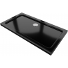 Mexen Flat rechteckige Duschwanne Slim 130 x 70 cm, schwarz, Siphon chrom - 40707013