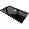 Mexen Flat Rechteckige Slim-Duschwanne 130 x 70 cm, schwarz, mit Chrom-Siphon - 40707013