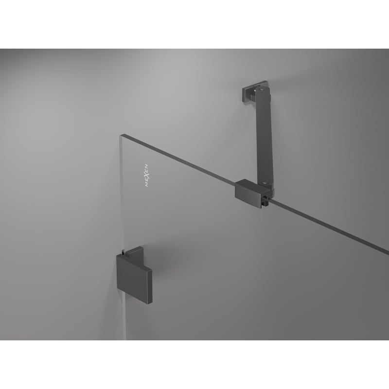 Mexen Lunar-B Duschpendeltür links 150 cm, transparent, Gunmetal - 832S-150-050-95-00-L