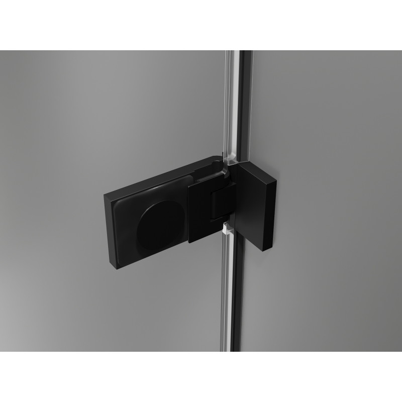 Mexen Lunar-F Duschfaltür rechts 130 cm, transparent, schwarz - 836S-130-050-70-00-P
