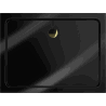 Mexen Flat rechteckige Slim-Duschwanne 110 x 70 cm, schwarz, Siphon gold - 40707011G