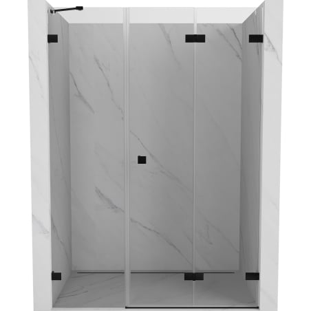 Mexen Lunar-F Falttüren-Duschwand rechts 150 cm, transparent, schwarz - 836S-150-050-70-00-P