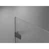 Mexen Lunar-F Duschfaltür rechts 110 cm, transparent, Gun Metal - 836S-110-050-95-00-P