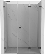 Mexen Lunar-F Falttür rechte Duschabtrennung 140 cm, transparent, Gun Metal - 836S-140-050-95-00-P