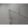 Mexen Lunar-B Duschdrehtür links 115 cm, transparent, gebürsteter Nickel - 832S-115-050-97-00-L