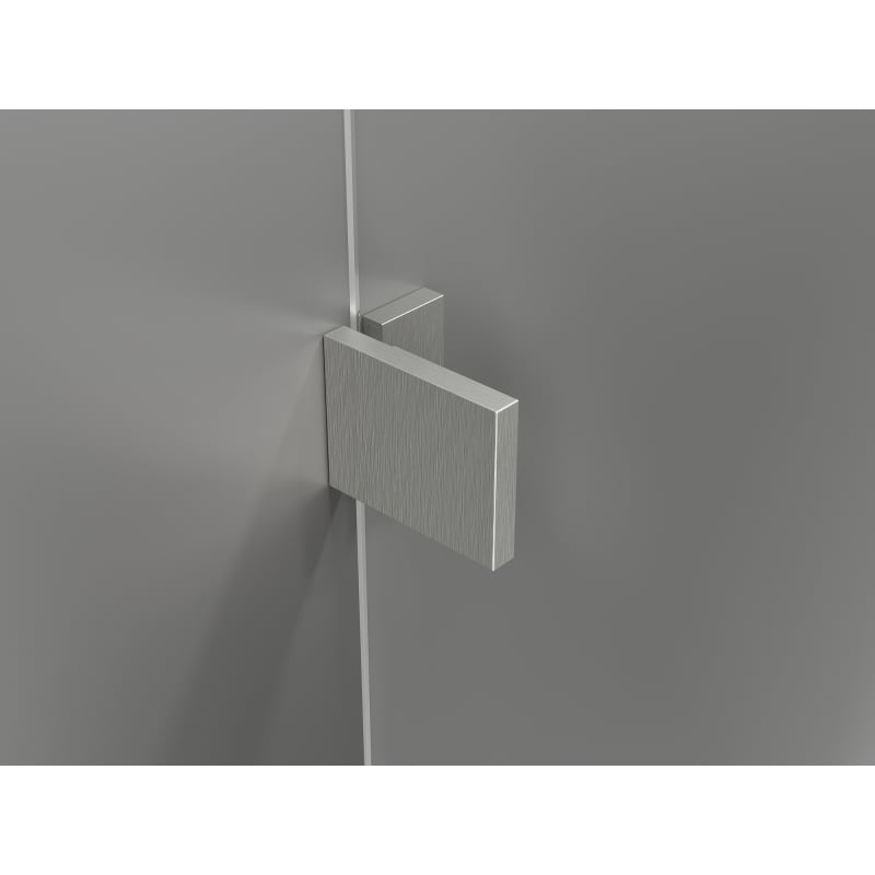 Mexen Lunar-B Duschdrehtür links 120 cm, transparent, gebürsteter Nickel - 832S-120-050-97-00-L