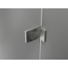 Mexen Lunar-F Falttür Duschabtrennung rechts 120 cm, transparent, gebürsteter Nickel - 836S-120-050-97-00-P