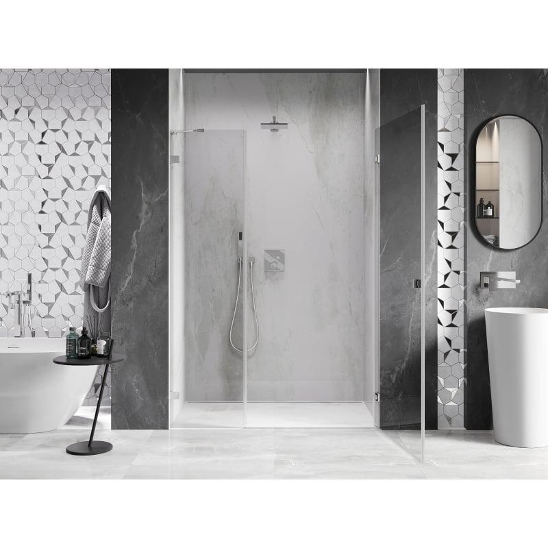 Mexen Lunar-B Duschschwingtür rechts 110 cm, transparent, Chrom - 832S-110-050-01-00-P