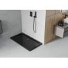 Mexen Flat rechteckige Duschwanne slim 120 x 70 cm, schwarz, schwarzer Siphon - 40707012B