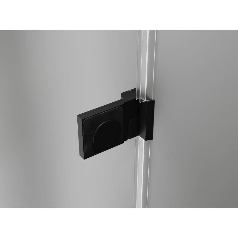Mexen Lunar-B L Duschdrehtür links 115 cm, transparent, schwarz - 832SL-115-050-70-00-L