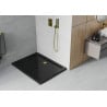 Mexen Flat rechteckige Duschwanne Slim 110 x 80 cm, schwarz, goldener Siphon - 40708011G