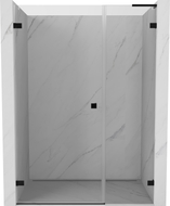 Mexen Lunar-B L Duschabtrennung links 130 cm, transparent, schwarz - 832SL-130-050-70-00-L
