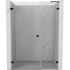 Mexen Lunar-B L Duschdrehtür links 140 cm, transparent, schwarz - 832SL-140-050-70-00-L