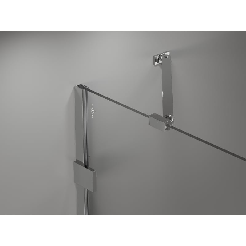 Mexen Lunar-B Dusch-Tür, nach rechts öffnend, 130 cm, transparent, chrom - 832S-130-050-01-00-P