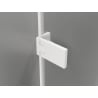 Mexen Lunar-F L Faltbare Duschtür links 125 cm, transparent, weiß - 836SL-125-050-20-00-L