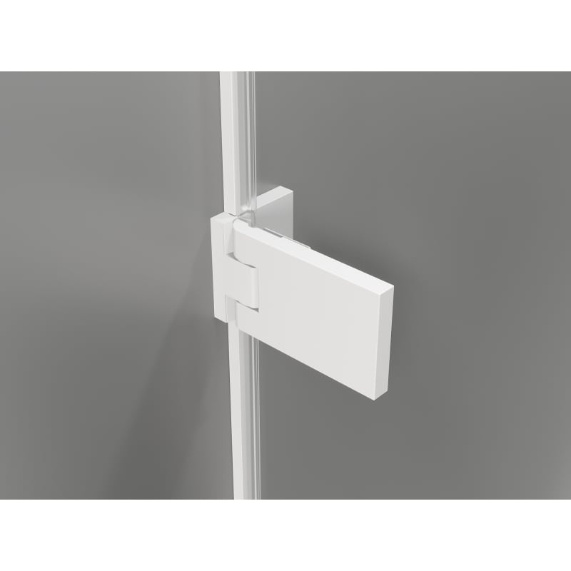 Mexen Lunar-F L Faltbare Duschtür links 145 cm, transparent, weiß - 836SL-145-050-20-00-L