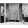Mexen Lunar-F L Falttür Duschwand links 125 cm, transparent, gold - 836SL-125-050-50-00-L