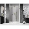 Mexen Lunar-F L Falttür Dusche links 130 cm, transparent, gold - 836SL-130-050-50-00-L