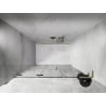 Mexen Lunar-F L faltbare Duschkabinentür links 135 cm, transparent, golden - 836SL-135-050-50-00-L