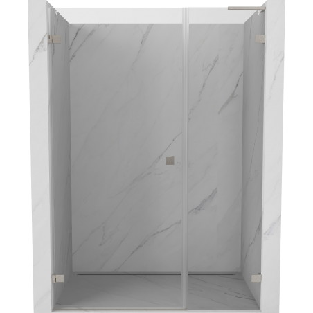 Mexen Lunar-B L Linke Schauertür 115 cm, transparent, gebürsteter Nickel - 832SL-115-050-97-00-L