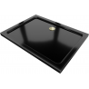 Mexen Flat rechteckige Duschwanne Slim 140 x 90 cm, schwarz, goldener Siphon - 40709014G