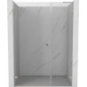Mexen Lunar-B L Duschabtrennung links 150 cm, transparent, gebürsteter Nickel - 832SL-150-050-97-00-L