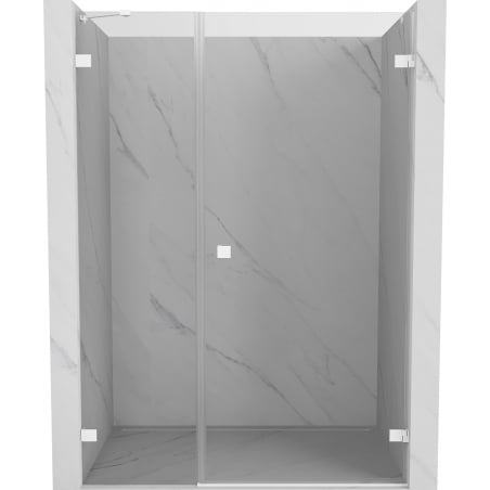 Mexen Lunar-B Duschdrehtür rechts 110 cm, transparent, weiß - 832S-110-050-20-00-P