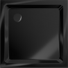 Mexen Flat Quadratische Slim-Duschwanne 100 x 100 cm, schwarz, schwarzer Siphon - 40701010B