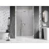 Mexen Lunar-B Duschdrehtüren rechts 115 cm, transparent, weiß - 832S-115-050-20-00-P