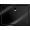 Mexen Flat rechteckige Duschwanne Slim 120 x 100 cm, schwarz, Siphon chrom - 40701012
