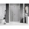 Mexen Lunar-B Duschdrehtür rechts 125 cm, transparent, weiß - 832S-125-050-20-00-P