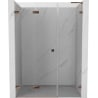 Mexen Lunar-F L Falttür links 120 cm, transparent, Roségold - 836SL-120-050-60-00-L