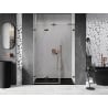 Mexen Lunar-F L faltbare Duschwand links 145 cm, transparent, Roségold - 836SL-145-050-60-00-L