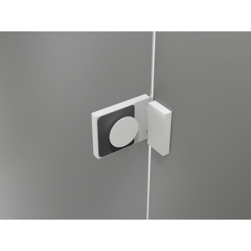 Mexen Lunar-B Duschdrehtür rechts 140 cm, transparent, weiß - 832S-140-050-20-00-P