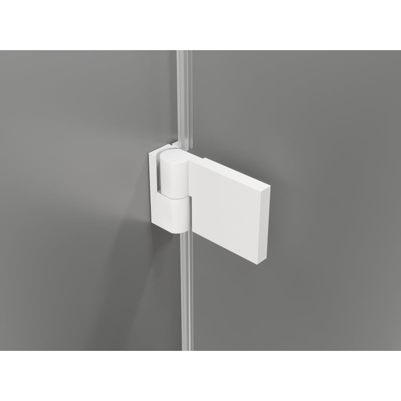 Mexen Lunar-B L Duschkabinentür, rechts öffnend, 140 cm, transparent, weiß - 832SL-140-050-20-00-P