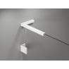 Mexen Lunar-B L Duschdrehtür rechts 145 cm, transparent, weiß - 832SL-145-050-20-00-P