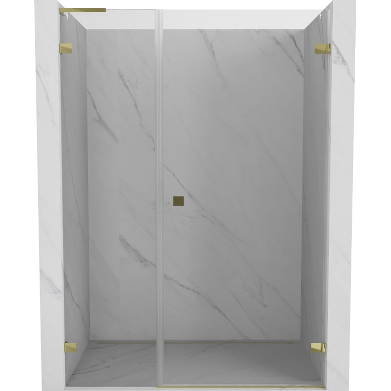 Mexen Lunar-B L Duschdrehtür rechts 110 cm, transparent, gold - 832SL-110-050-50-00-P
