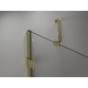Mexen Lunar-B Duschflügeltüre rechts 120 cm, transparent, gold - 832S-120-050-50-00-P