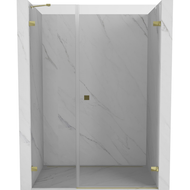 Mexen Lunar-B Duschpendeltür rechte Seite 140 cm, transparent, golden - 832S-140-050-50-00-P